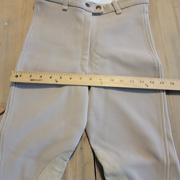 Equestrian Pants Women's Sz 28 Beige Riding Breeches Jodhoppers - Picture 11 of 12